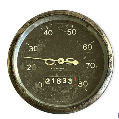 £120 - Pre War O.S. 80mph Speedometer Speedo, Corbin Fait Citroen Bugatti Special Car