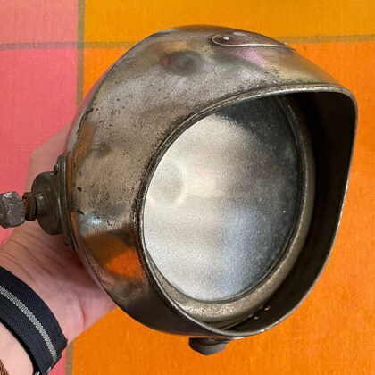 £395 Pre War P&amp;H Hooded Motorcycle Headlamp, BSA Norton AJS Douglas Indian Bobber