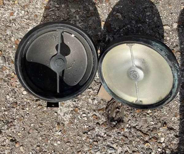 £375 - Lucas R160S Biflex Long Range Headlights, MG Wolseley Hornet